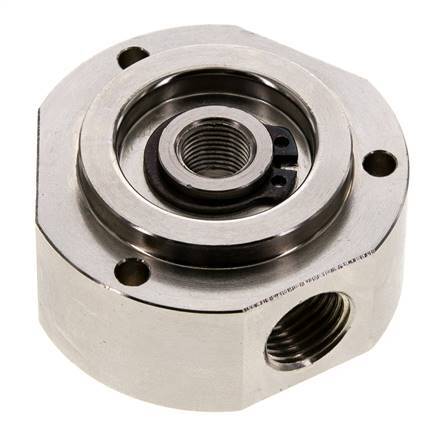 Joint tournant à 3 voies 1/8'' x 1/4'' x3/8'' Laiton nickelé PUR 12bar (168.6psi)
