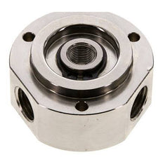 3-Way Rotary Joint 1/8'' x 1/4'' x3/8'' Nickel-plated Brass PUR 12bar (168.6psi)
