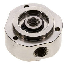 Joint tournant à 3 voies 1/8'' x 1/4'' x3/8'' Laiton nickelé PUR 12bar (168.6psi)