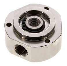 Joint tournant à 3 voies 1/8'' x 1/4'' x3/8'' Laiton nickelé PUR 12bar (168.6psi)