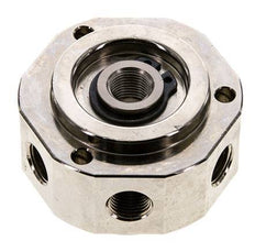 6-Way Rotary Joint 1/8'' x3/8'' Nickel-plated Brass PUR 0bar (0.0psi)