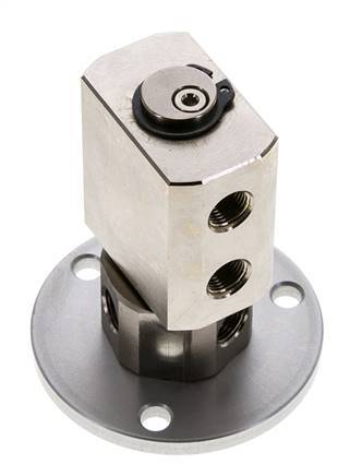 Joint rotatif G1/8'' femelle Laiton nickelé PUR 12bar (168.60000000000002psi) Compact