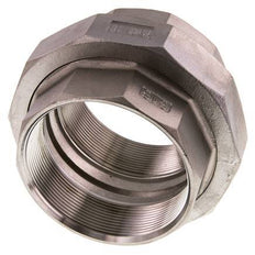 Union Connecteur droit Rp3'' femelle Acier inoxydable Joint plat PTFE 16bar (224.8psi)