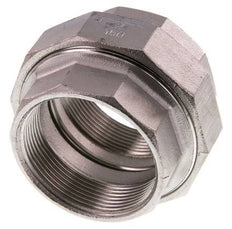Union Straight Connector Rp2'' Female Stainless Steel Flat Seal PTFE 16bar (224.8psi)
