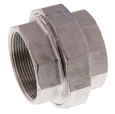 Union Connecteur droit Rp2'' femelle Acier inoxydable Joint plat PTFE 16bar (224.8psi)