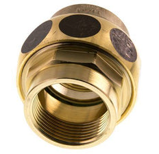 Union Straight Connector Rp1 1/4'' Female Brass Flat Seal Centellen 16bar (224.8psi)