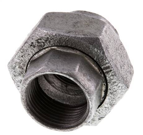 Union Connecteur Droit Rp1'' Femelle Fonte Joint Plat 25bar (351.25psi)