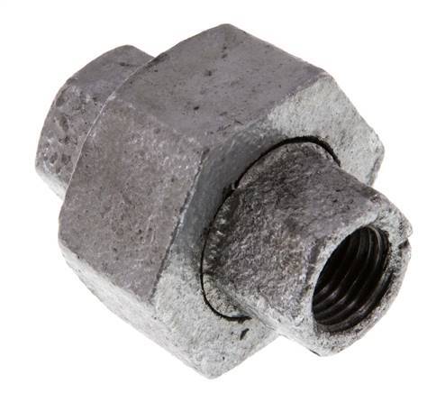 Union Straight Connector Rp1/4'' Female Cast Iron Flat Seal 25bar (351.25psi)