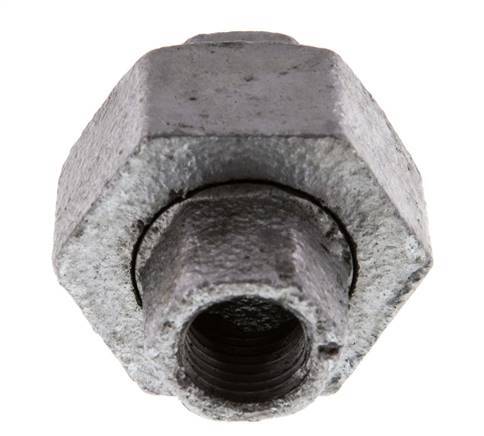Union Straight Connector Rp1/4'' Female Cast Iron Flat Seal 25bar (351.25psi)