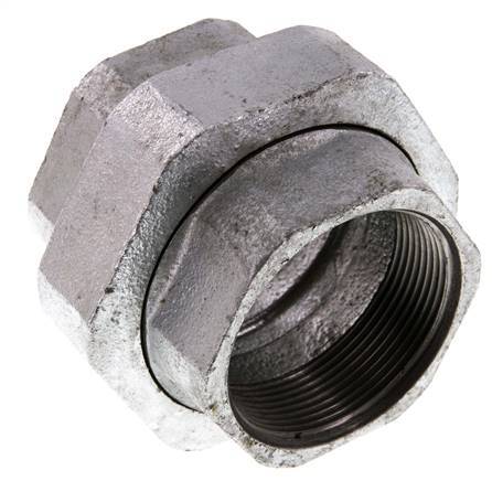 Union Connecteur droit Rp2'' Femelle Fonte Joint plat 25bar (351.25psi)