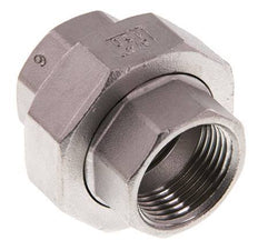 Union Connecteur droit Rp3/4'' femelle Acier inoxydable Joint plat PTFE 16bar (224.8psi)