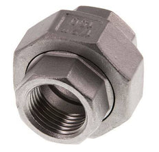 Union Connecteur droit Rp1/2'' femelle Acier inoxydable Joint plat PTFE 16bar (224.8psi)