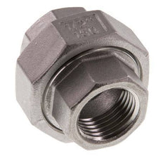 Union Connecteur droit Rp1/2'' femelle Acier inoxydable Joint plat PTFE 16bar (224.8psi)