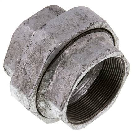 Union Connecteur Droit Rp2 1/2'' Femelle Fonte Joint Plat 25bar (351.25psi)