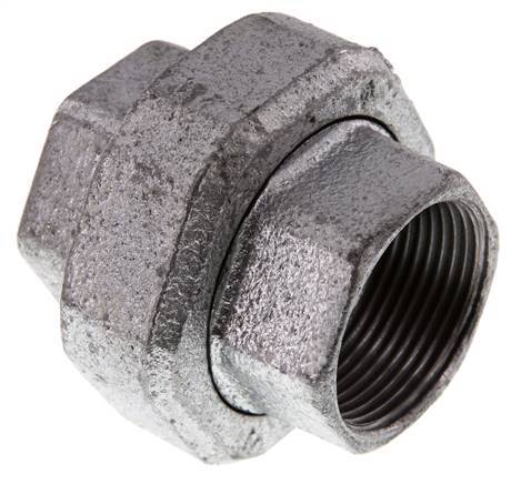Union Connecteur Droit Rp1 1/4'' Femelle Fonte Joint Plat 25bar (351.25psi)