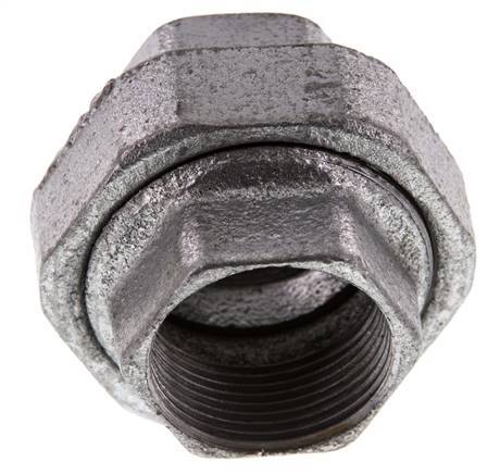 Union Connecteur Droit Rp1 1/4'' Femelle Fonte Joint Plat 25bar (351.25psi)