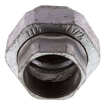 Union Connecteur Droit Rp1 1/2'' Femelle Fonte Joint Plat 25bar (351.25psi)