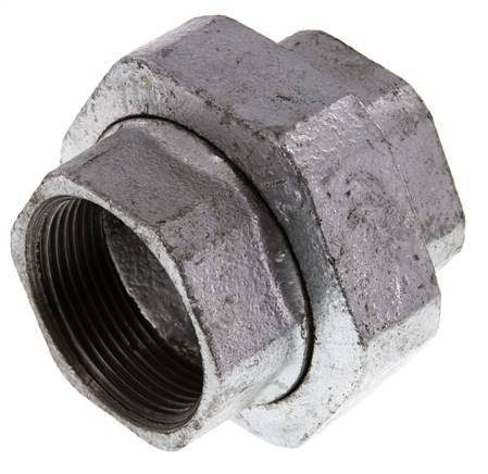 Union Connecteur Droit Rp1 1/2'' Femelle Fonte Joint Plat 25bar (351.25psi)