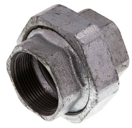 Union Connecteur Droit Rp1 1/2'' Femelle Fonte Joint Plat 25bar (351.25psi)