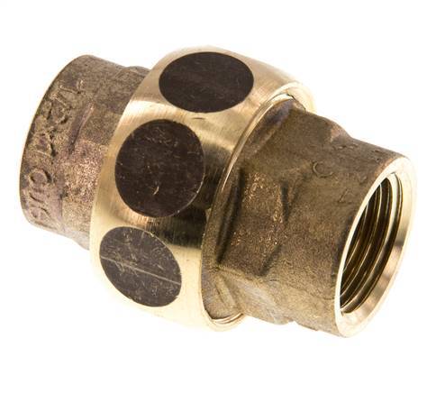 Union Straight Connector Rp1/2'' Female Brass Flat Seal Centellen 16bar (224.8psi)