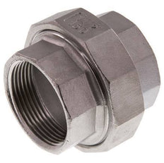 Union Connecteur droit Rp1 1/2'' Femelle Acier inoxydable Joint plat PTFE 16bar (224.8psi)