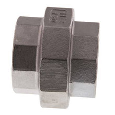Union Connecteur droit Rp1 1/2'' Femelle Acier inoxydable Joint plat PTFE 16bar (224.8psi)