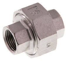 Union Connecteur droit Rp3/8'' femelle Acier inoxydable Joint plat PTFE 16bar (224.8psi)