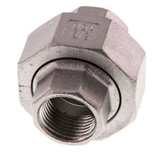 Union Connecteur droit Rp3/8'' femelle Acier inoxydable Joint plat PTFE 16bar (224.8psi)