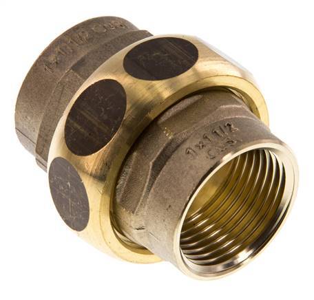 Union Straight Connector Rp1'' Female Brass Flat Seal Centellen 16bar (224.8psi)