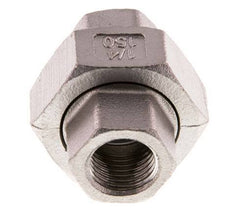 Union Connecteur droit Rp1/4'' femelle Acier inoxydable Joint plat PTFE 16bar (224.8psi)
