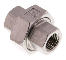 Union Connecteur droit Rp1/4'' femelle Acier inoxydable Joint plat PTFE 16bar (224.8psi)