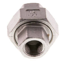 Union Connecteur droit Rp1/4'' femelle Acier inoxydable Joint plat PTFE 16bar (224.8psi)