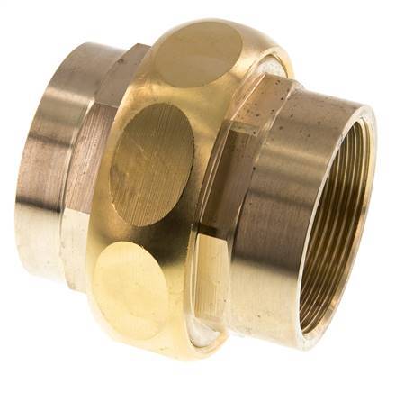 Union Straight Connector Rp2'' Female Brass Flat Seal Centellen 16bar (224.8psi)