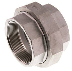 Union Connecteur droit Rp2 1/2'' Femelle Acier inoxydable Joint plat PTFE 16bar (224.8psi)