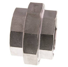 Union Connecteur droit Rp2 1/2'' Femelle Acier inoxydable Joint plat PTFE 16bar (224.8psi)