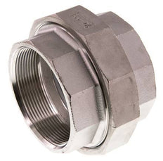 Union Connecteur droit Rp2 1/2'' Femelle Acier inoxydable Joint plat PTFE 16bar (224.8psi)