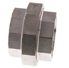 Union Connecteur droit Rp2 1/2'' Femelle Acier inoxydable Joint plat PTFE 16bar (224.8psi)