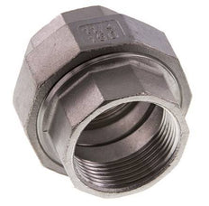 Union Connecteur droit Rp1 1/4'' Femelle Acier inoxydable Joint plat PTFE 16bar (224.8psi)