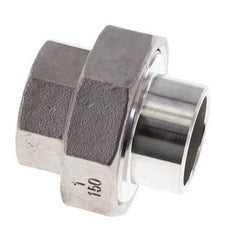 Union Connecteur droit Rp1'' femelle x 33.7mm extrémité à souder acier inoxydable joint conique 16bar (224.8psi)