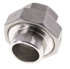 Union Connecteur droit Rp1'' femelle x 33.7mm extrémité à souder acier inoxydable joint conique 16bar (224.8psi)