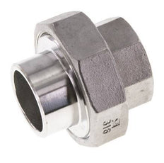 Union Connecteur droit Rp1'' femelle x 33.7mm extrémité à souder acier inoxydable joint conique 16bar (224.8psi)