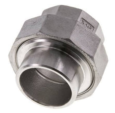 Union Straight Connector Rp1 1/4'' Female x 42.4mm Weld End Stainless Steel Conical Seal 16bar (224.8psi)