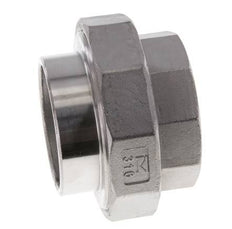 Union Connecteur droit Rp2'' femelle x 60.3mm extrémité à souder en acier inoxydable joint conique 16bar (224.8psi)