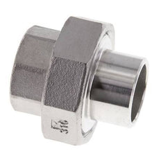 Raccord union droit Rp3/4'' femelle x 26.9mm extrémité à souder en acier inoxydable joint conique 16bar (224.8psi)