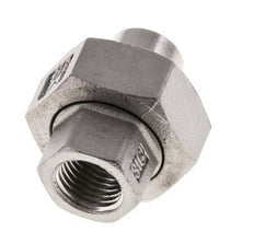 Union Straight Connector Rp1/4'' Female x 13.5mm Weld End Stainless Steel Conical Seal 16bar (224.8psi)