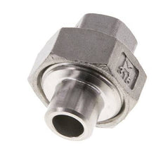 Raccord union droit Rp1/4'' femelle x 13.5mm extrémité à souder en acier inoxydable joint conique 16bar (224.8psi)