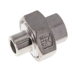 Raccord union droit Rp1/4'' femelle x 13.5mm extrémité à souder en acier inoxydable joint conique 16bar (224.8psi)