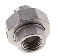 Raccord union droit Rp1/2'' femelle x 21.3mm extrémité à souder en acier inoxydable joint conique 16bar (224.8psi)
