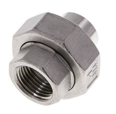 Raccord union droit Rp1/2'' femelle x 21.3mm extrémité à souder en acier inoxydable joint conique 16bar (224.8psi)