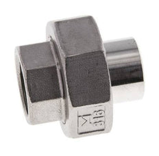 Raccord union droit Rp1/2'' femelle x 21.3mm extrémité à souder en acier inoxydable joint conique 16bar (224.8psi)